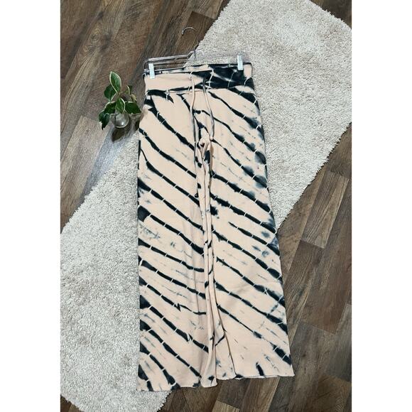 Wildfox Small Nectar Striped Tie Dye Flare Leg High Rise Jude Lounge Sweatpants - Picture 1 of 5